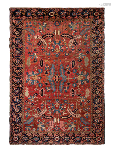 A Heriz Serapi Wool Rug