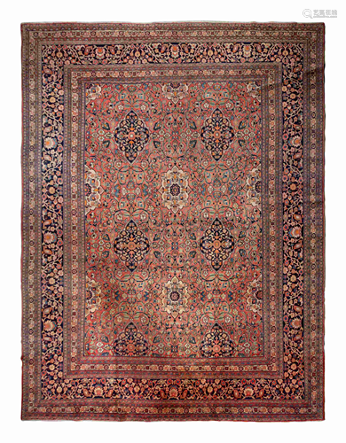 A Tabriz Wool Rug