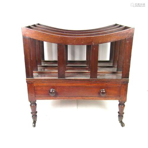 A Victorian mahogany canterbury