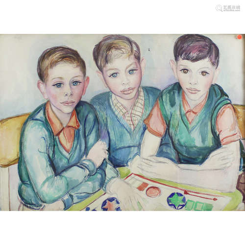 Wolfe, Edward 1896-1981 South African Three Boys.