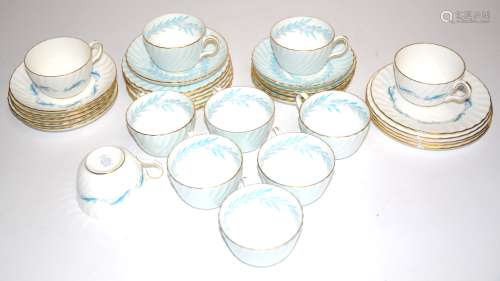 A Minton Symphony part tea set, consisting of eight cups, six saucers and six side plates,