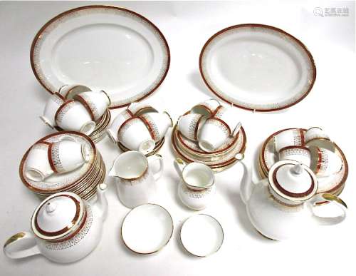 An extensive Royal Grafton 'Majestic' dinner service, including tureens, serving dishes, cup and