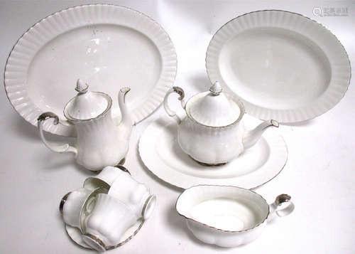 An extensive Royal Albert china Chantilly pattern tea coffee and dinner service, with twelve