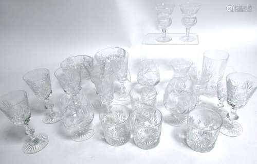An extensive collection of predominantly Edinburgh crystal glasses, to include glasses in the