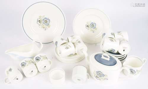 A Susie Cooper for Wedgwood 'Glen Mist' coffee service, with eight cups, saucers, side plate,