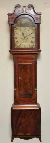 A 19th century mahogany longcase clock, the 13