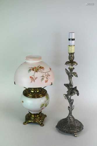 Two decorative desk lamps.