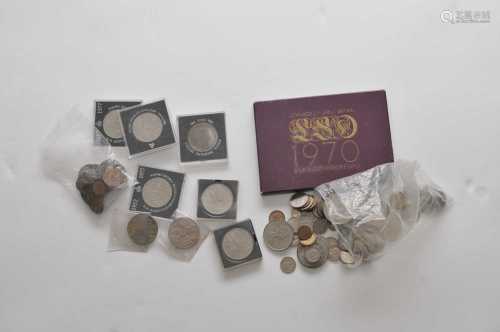 A collection of British and Foreign silver, cupro-nickel and bronze coinage