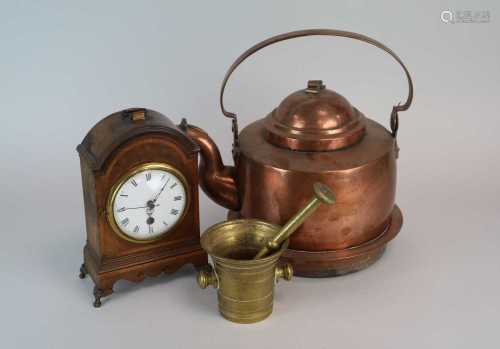 A large 19th century Swedish copper kettle, stamped to the handle 'C.M Hammar, Gotenborg', 24cm high