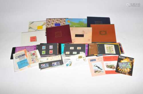 A collection of stamp albums and stock books
