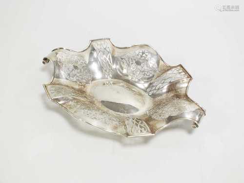 A Victorian silver pierced bowl