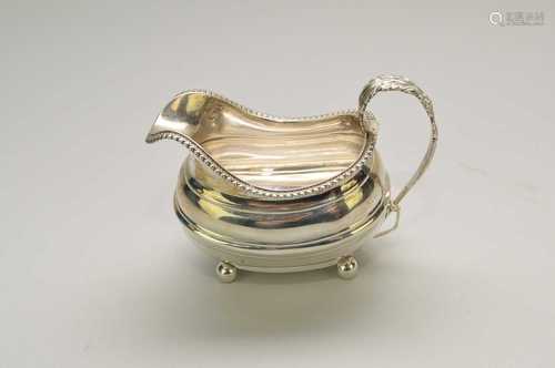 A George III silver cream jug