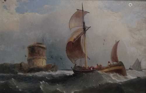 GW Butland (fl. 1831-1843), Entrance to the Harbour off Flushing