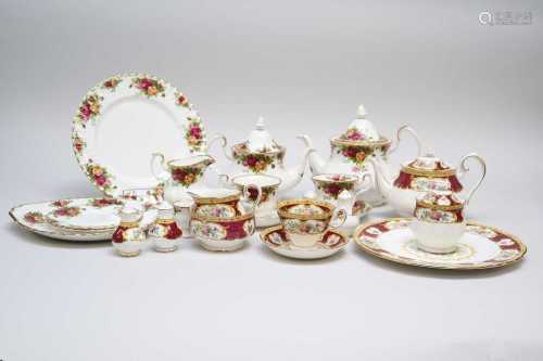Royal Albert 'Old Country Roses' and 'Lady Hamilton' tea services