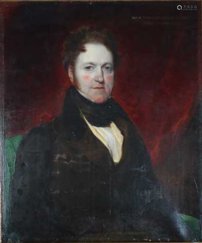 19th Century Portrait of Hugh Robert Hughes (b.1774) of Kinmel, Abergele