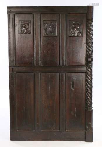 Tudor Bed Headboard Panel. English, circa 1530 – 1540. Part headboard panel from a Tudor Bed, with