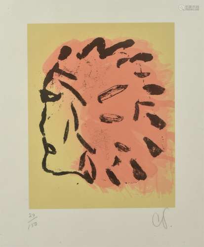 Claes Oldenburg (American b. 1929) , Indian Head (from Yippy portfolio)