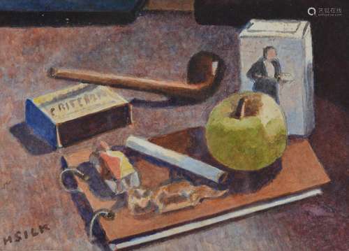 Henry Silk (British 1883-1947) , Pipe and matches