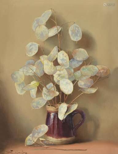 Robert Chailloux (French 1913-2006), Still life with white seed pods