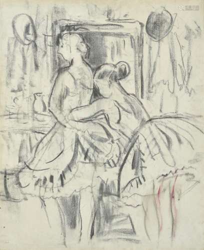 λ Laura Knight (British 1877-1970), Ballerinas, a sketch
