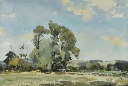 λ Edward Wesson (British 1910-1983) , Landscape with tree