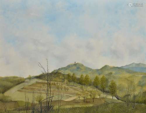 λ Gilbert Speechley (British 1926-1999), Landscape, Bergstrasse, Germany