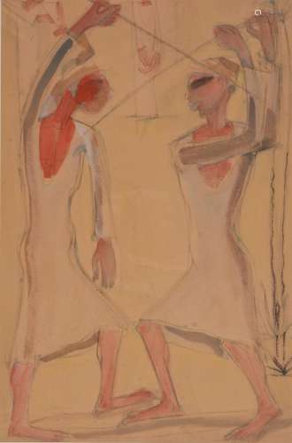 Ragheb Ayad (Egyptian 1892-1982), The sword fight
