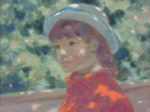 André Gisson (American 1921-2003) , Study of Cathy, Child's head