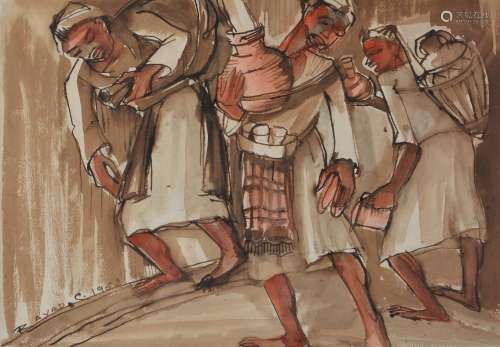 Ragheb Ayad (Egyptian 1892-1982), The water carriers