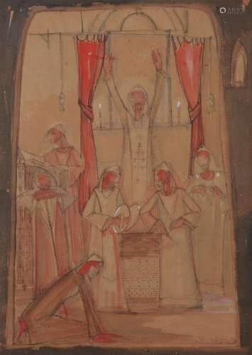 Ragheb Ayad (Egyptian 1892-1982) , The ceremony