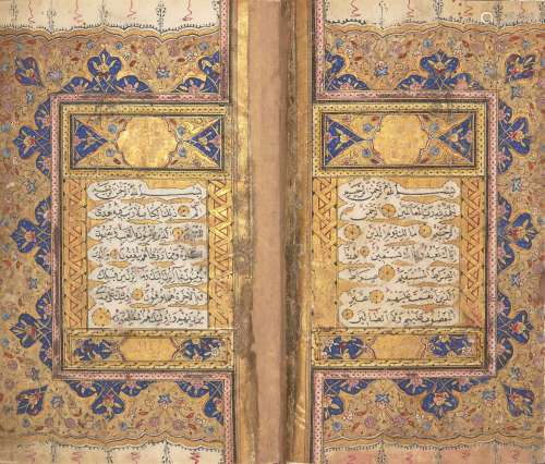 A Qur'an signed Ahmad known as Najib a student of Al-Sayyid Muhammad As'Ad Al-Nuri, Ottoman