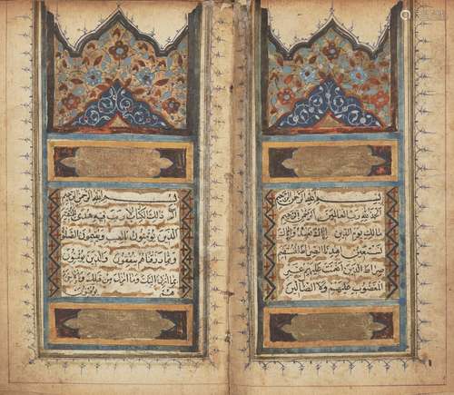 A small Qajar Qur'an, Iran, 18th century, 235ff., Arabic manuscript on paper, with 17ll. of neat