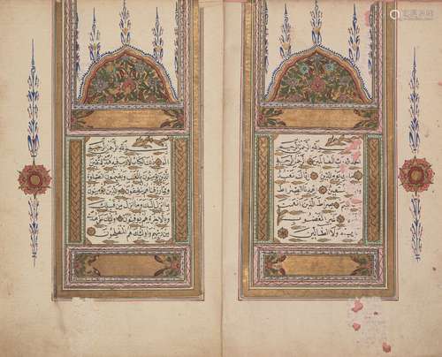 A provincial Ottoman qur'an, Balkans or Turkey, second half 19th century, 305ff., Arabic