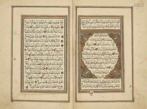 An Ottoman qur'an, Turkey or the Balkans, second half 19th century, 280ff., Arabic manuscript on