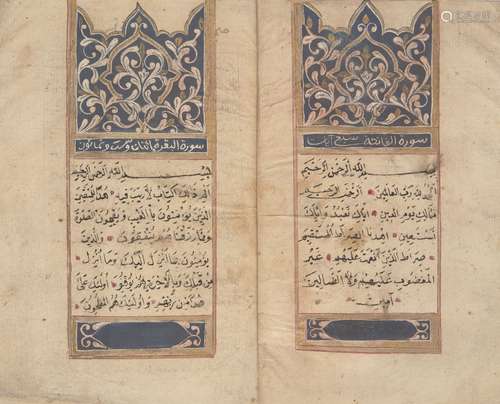 A provincial Ottoman qur'an, Turkey, late 19th century, 333ff., Arabic manuscript on paper, 15ll. of