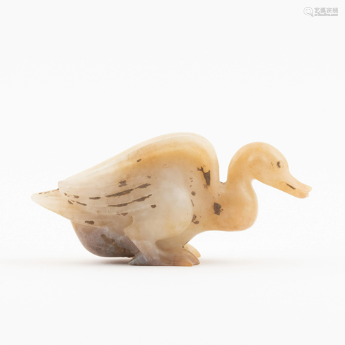 HAN DYNASTY JADE DUCK EFFIGY