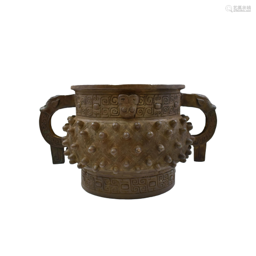 ANTIQUE CHINESE BRONZE CENSER