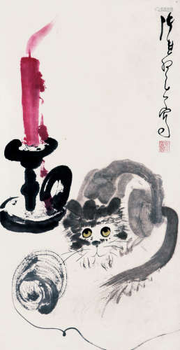 张其翼（1915-1968） 猫