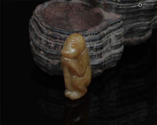 Hetian jade pendant in Qing Dynasty