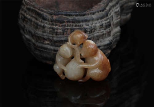 Hetian jade pendant in Qing Dynasty