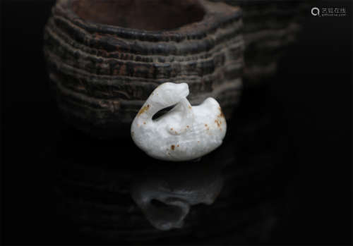 Hongshan culture jade swan