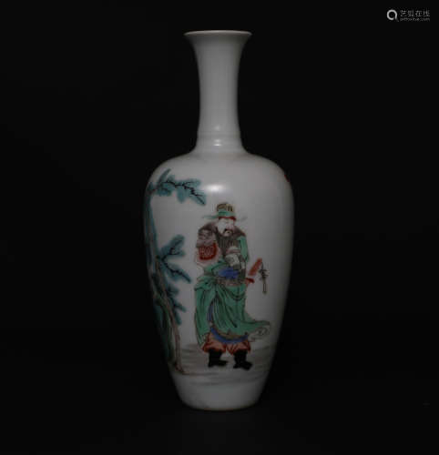 A Famille Verte Vase Knagxi Period