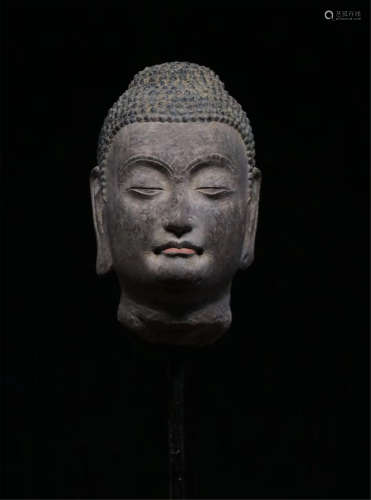 The head of the Buddha in the Northern Qi Dynasty