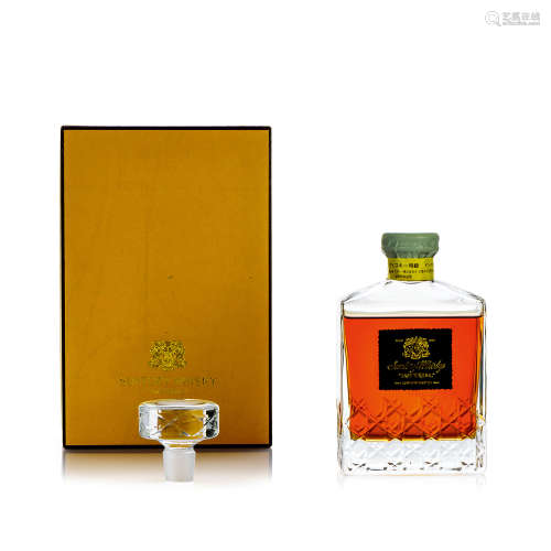 80-90年代 三得利金狮帝国水晶瓶单一麦芽威士忌