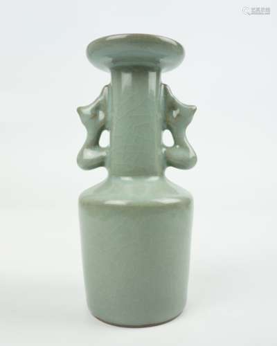 A GUANYAO DOUBLE EAR VASE