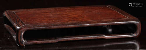 A HUALI WOOD WITH BURL SQUARE DESK