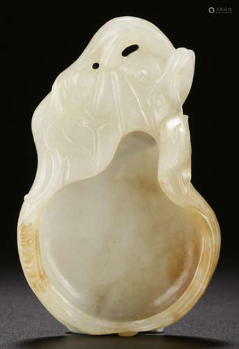 A XINJIANG HETIAN JADE CARVED BRUSH WASHER