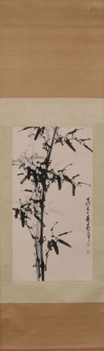 A BAMBOO PATTERN PAINTING BY DONGSHOUPING