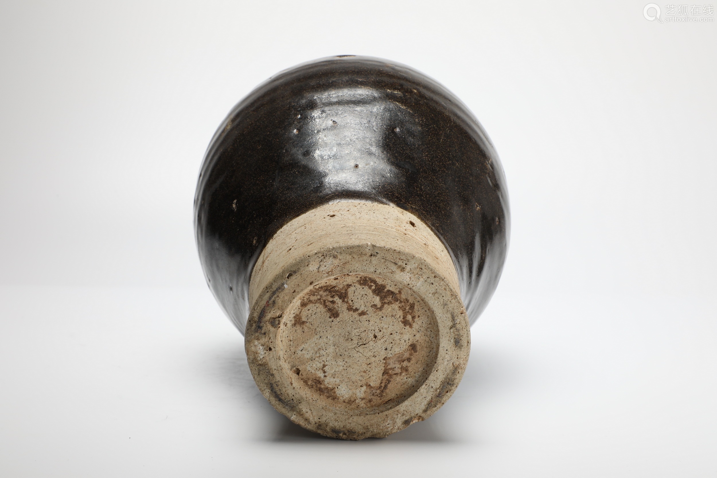 acizhoukilnblackglazedplumvaseyuandynasty元代磁州窑黑釉梅瓶