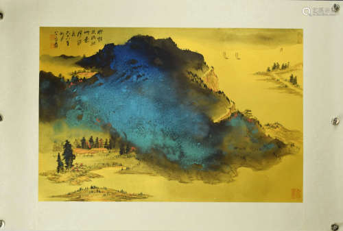 A Chinese Splash-color Landscape Painting